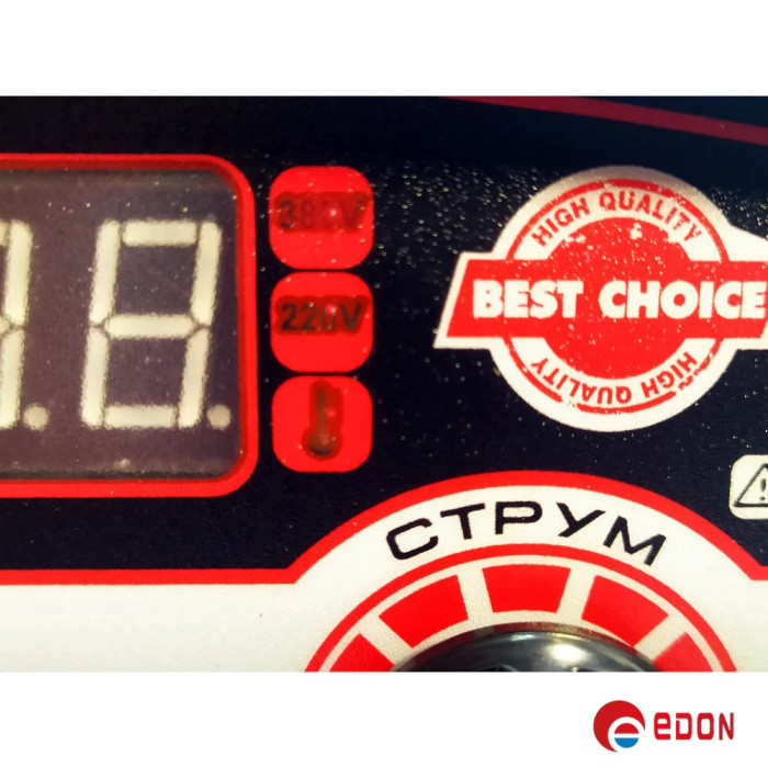 Інверторний зварювальний апарат EDON MMA-250PFC (220V/380V, 110-560В)