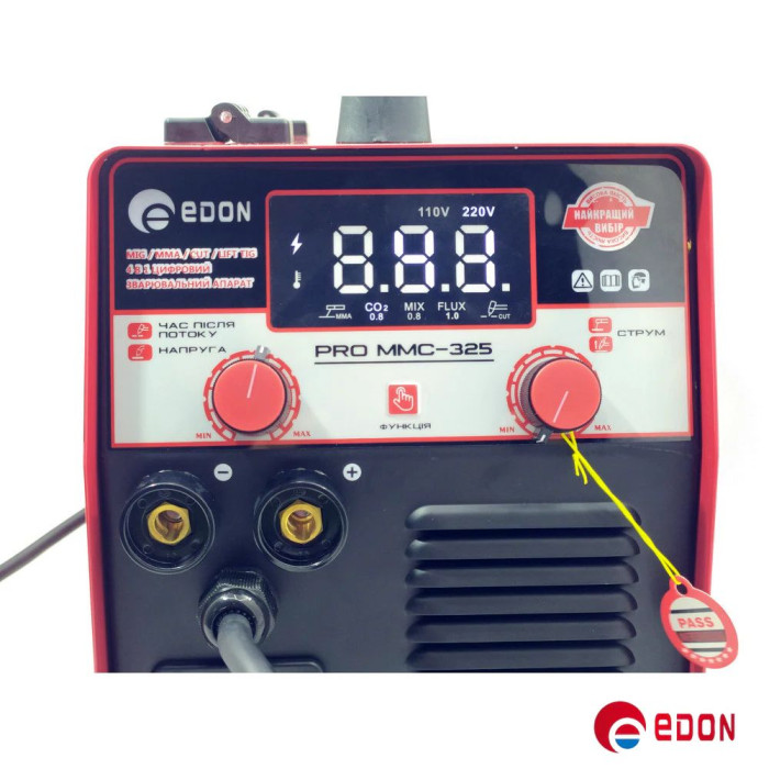 Інверторний зварювальний апарат EDON PRO MMC-325 (MIG/MMA/CUT/LIFT TIG)