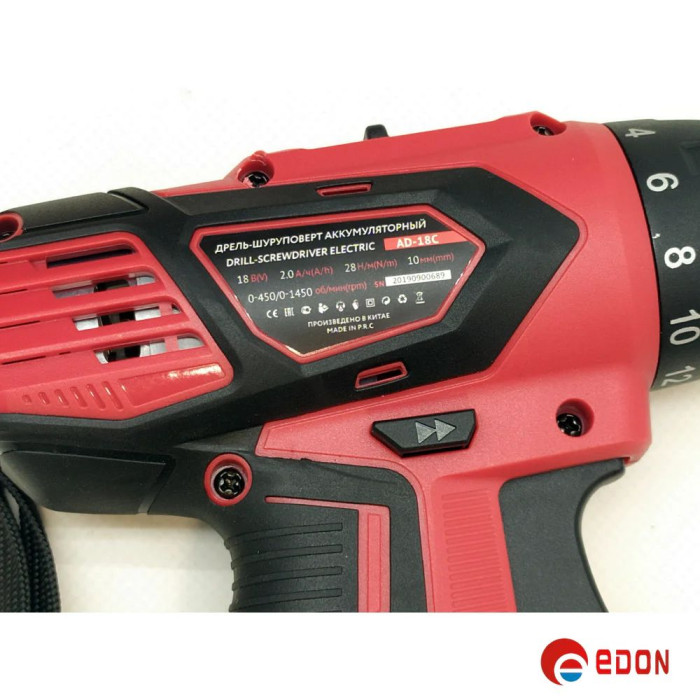Акумуляторний шуруповерт EDON AD-18C
