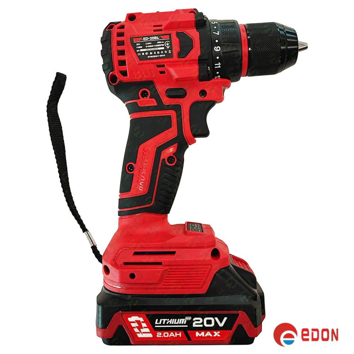 Акумуляторний шуруповерт безщітковий EDON ED-20BL