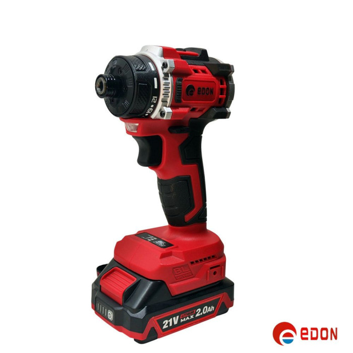 Акумуляторний шуруповерт безщітковий EDON ED-SM21 BL (для біт, без патрона)