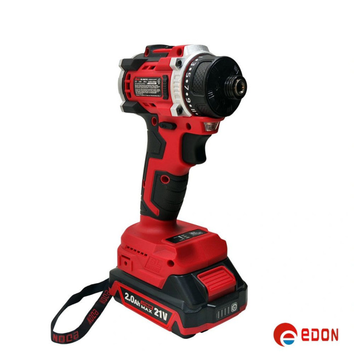 Акумуляторний шуруповерт безщітковий EDON ED-SM21 BL (для біт, без патрона)