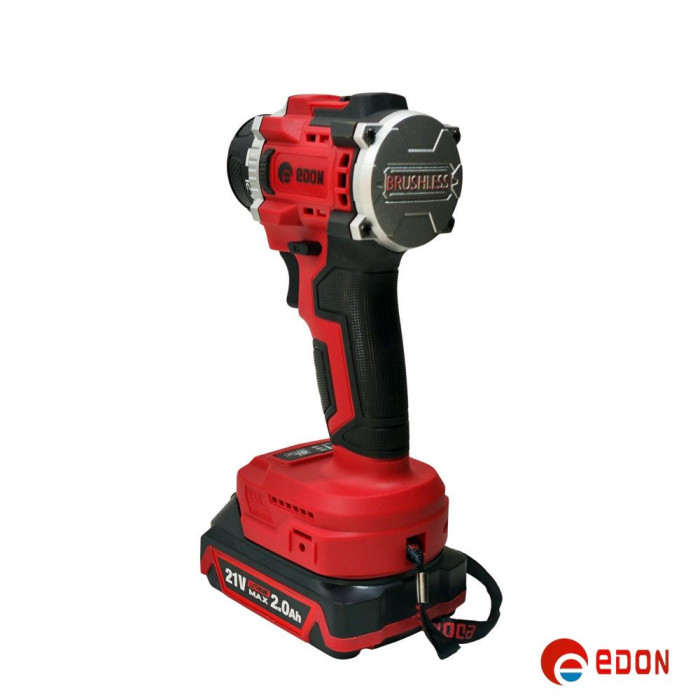Акумуляторний шуруповерт безщітковий EDON ED-SM21 BL (для біт, без патрона)