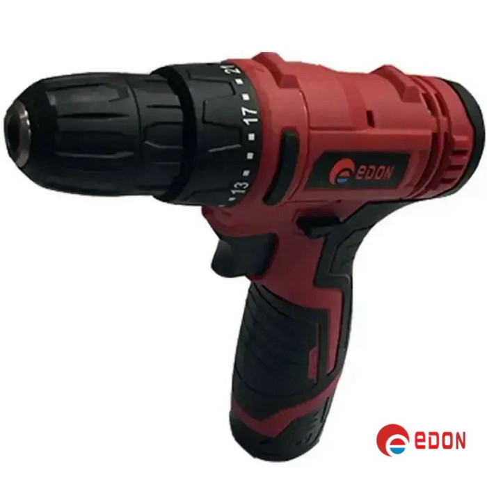 Акумуляторний шуруповерт із набором насадок EDON ED-1201 (кейс 12 В, 2А, 1 АКБ)
