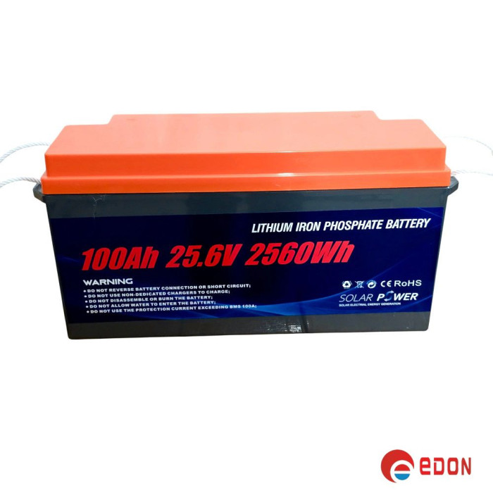 Акумулятор літій залізофосфатний Redbo (lifepo4) 100 А, 25,6V