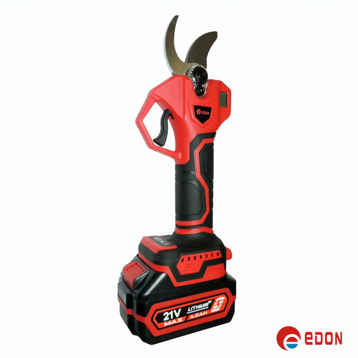 Акумуляторний садовий набір Edon ED SMART-21V/2K (Секатор, Міні-пила, 2 акб по 4А, штанга телескопічна)