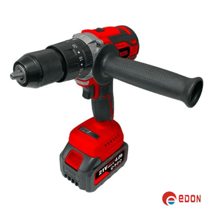 Акумуляторний шуруповерт Ударний безщітковий EDON UAD-21BL