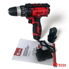 Аккумуляторный шуруповерт с набором насадок EDON AD-12CK OL (кейс, 12V / 2.0 А·час, 2 АКБ)