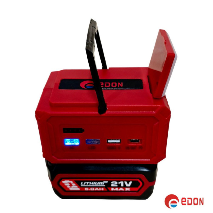 Акумуляторний інвертор напруги (від акумулятора) 150W Edon ED-NB 21/150 (АКБ 5,0 А·год)
