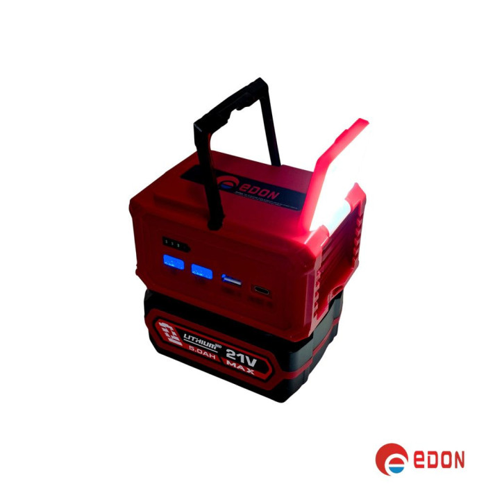 Акумуляторний інвертор напруги (від акумулятора) 150W Edon ED-NB 21/150 (АКБ 5,0 А·год)