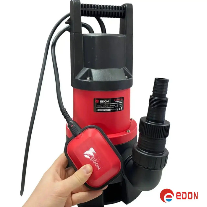 Дренажний насос EDON Q1300/40 (1300 Вт, 14 м3/година, натиск 7 м, глибина 7 м)