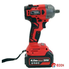 Мощный аккумуляторный гайковерт бесщеточный Edon ED-20/500PBL (20V /4.0 А·час, 2 АКБ)