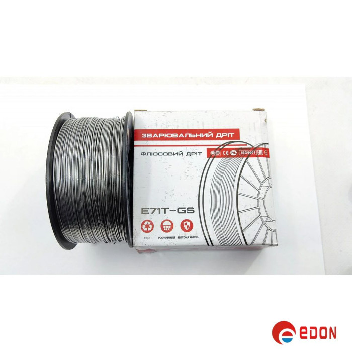 Флюсовий зварювальний дріт Edon 1 мм x 1 кг (Е71Т-GS)