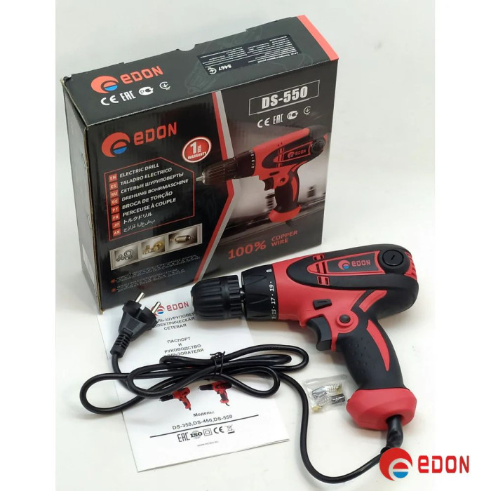 Шуруповерт електричний EDON DS-550